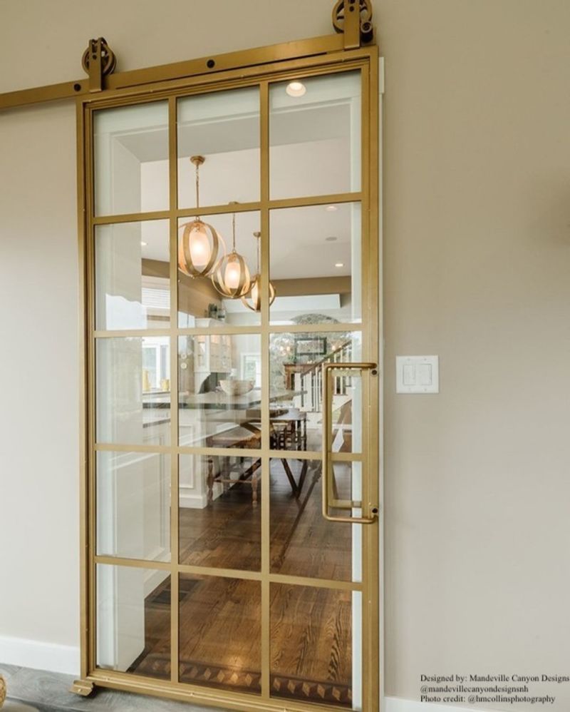 Mountain French Full Barn Door Rustica